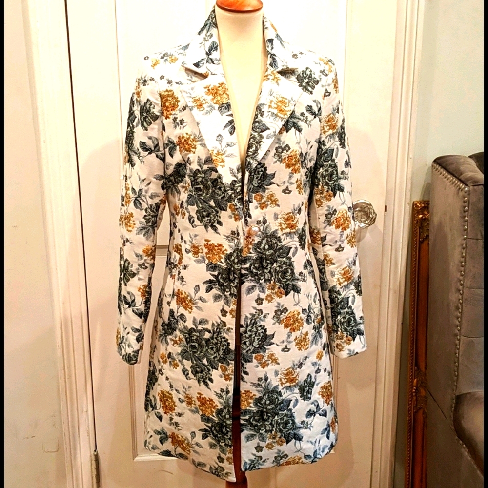NWT Sam Edelman Brocade Coat
